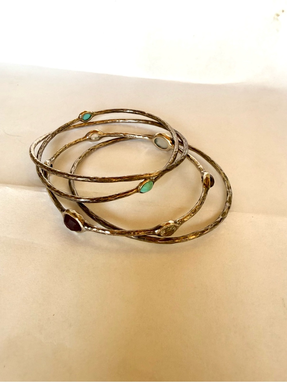 Complete 4-piece Ippolita Sterling Silver stack